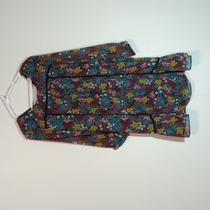 Anne Taylor Loft Floral Midi (L)